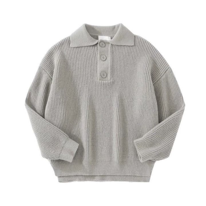 Damen Strickpullover mit modernem Polokragen Drune
