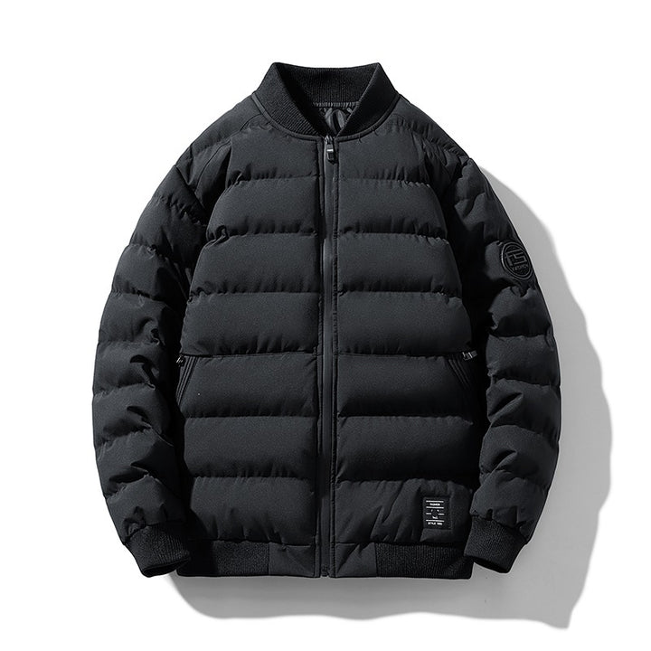 Herren Wattierte Bomberjacke mit Thermoisolierung, Stehkragen & elastischen Bündchen Drune