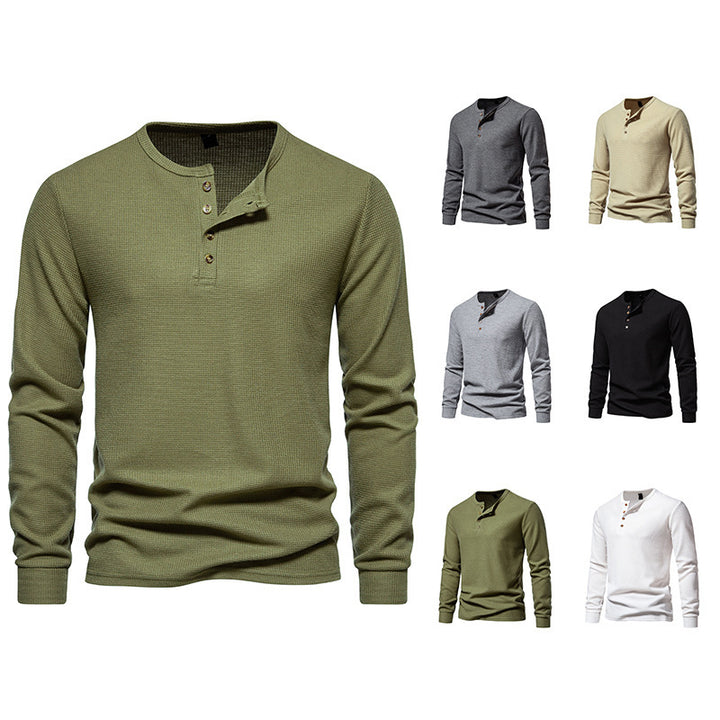 Herren Langarm-Hemden mit Knopfleiste Drune
