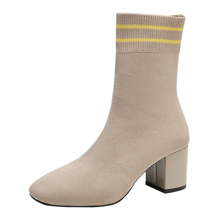 Damen Sportliche und elegante Knöchel-Stiefeletten Drune