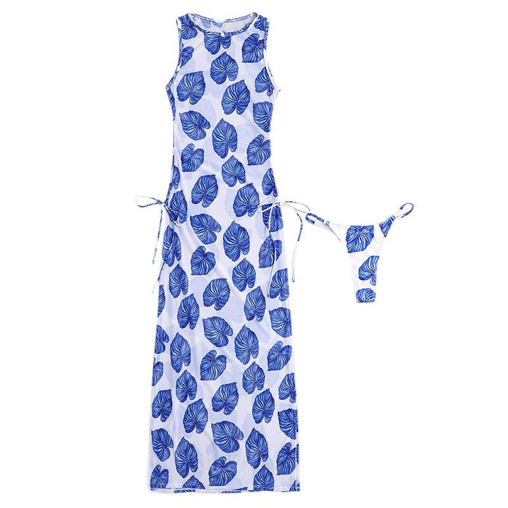 Damen Sommerliches Maxikleid mit floralen Mustern Drune