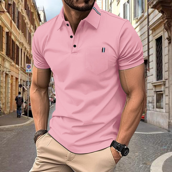 Herren Polohemd mit modernem Schnitt und Brusttasche Drune