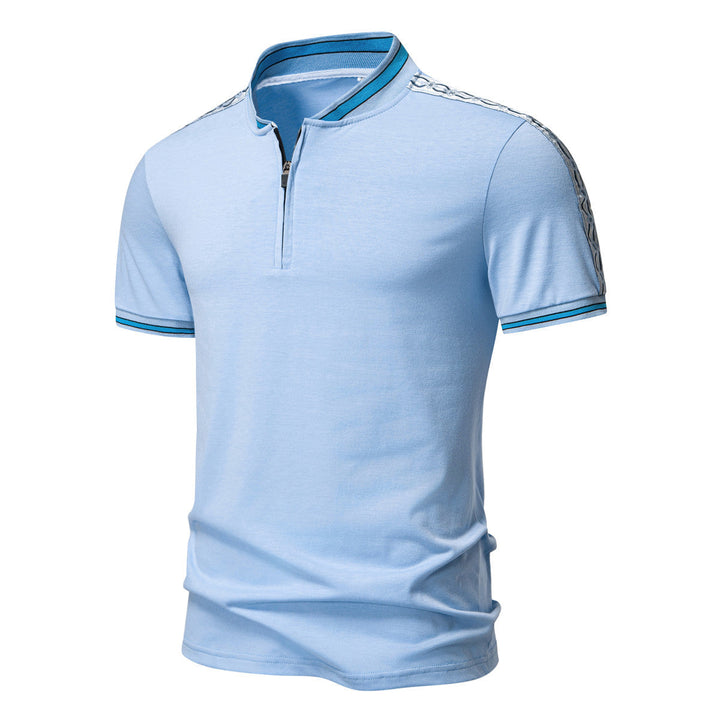 Herren Poloshirt mit hochwertigem Stehkragen und praktischem Reißverschluss Drune