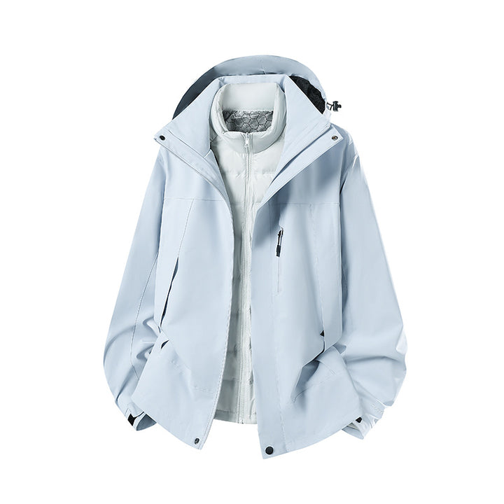 Damen Zweiteilige Softshell-Parka mit herausnehmbarer Steppinnenjacke Drune