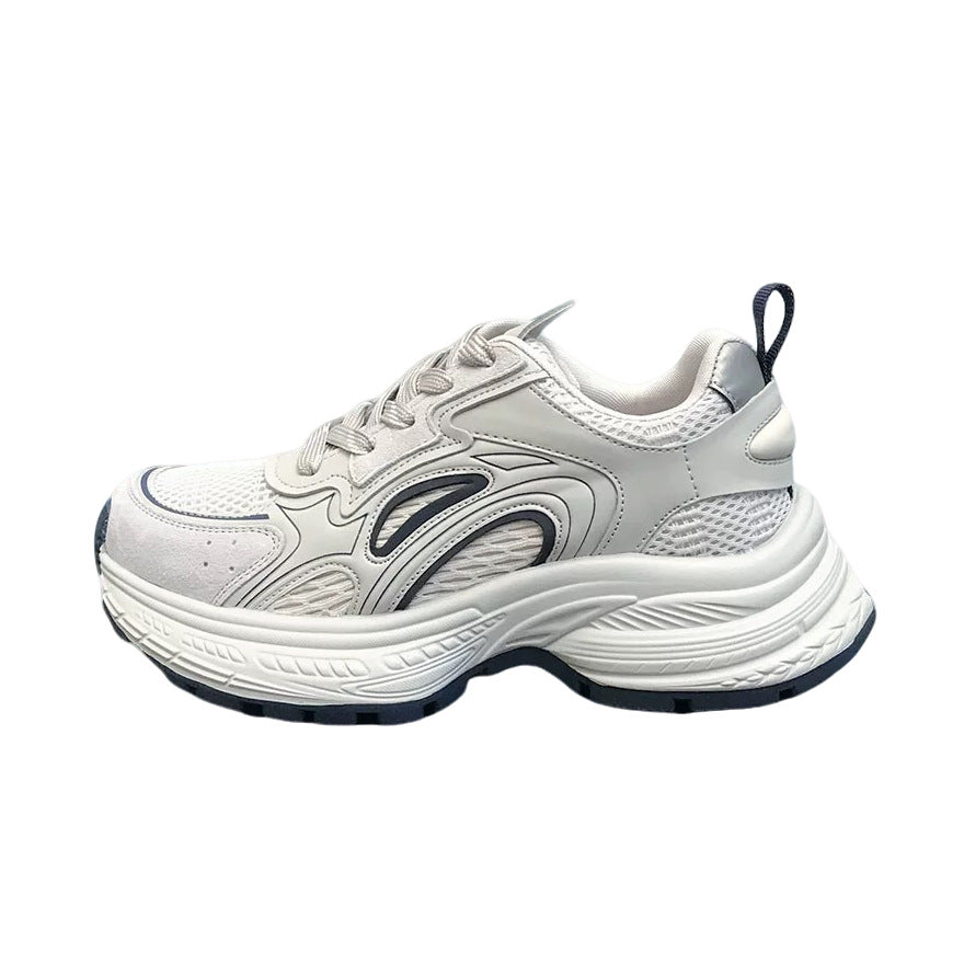 Damen Platform-Sneaker mit atmungsaktivem Mesh und skulptierter Komfortsohle Drune
