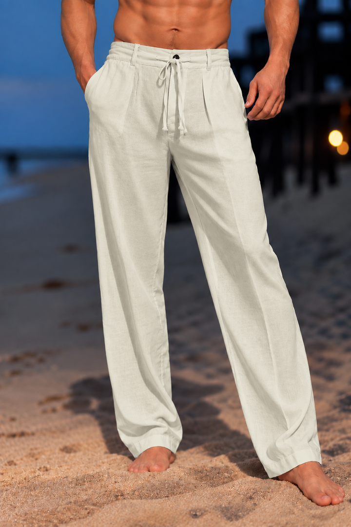 Herren elegante Chinohose mit lockerer Passform Drune