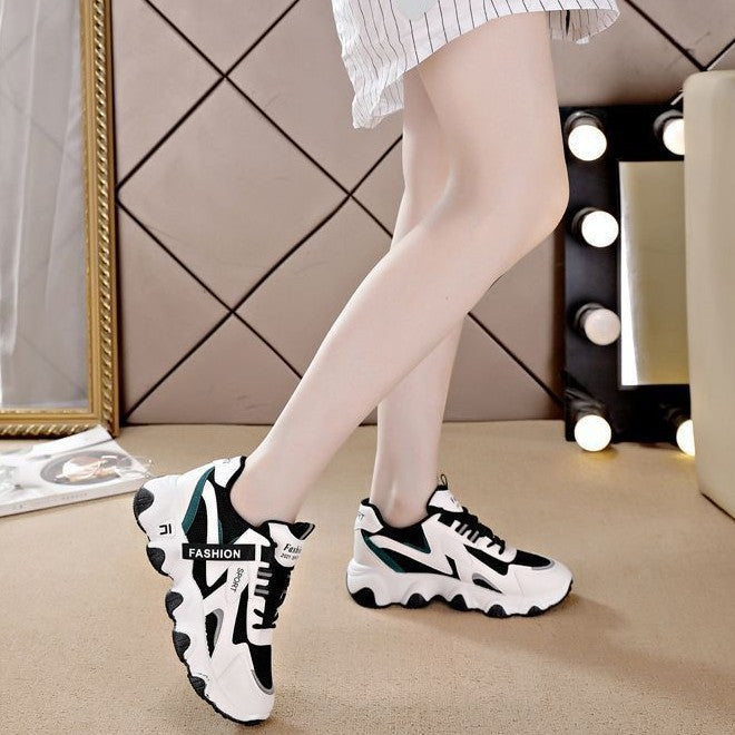 Damen Sportliche Sneaker mit atmungsaktiver Mesh-Oberfläche und dämpfender Laufsohle Drune