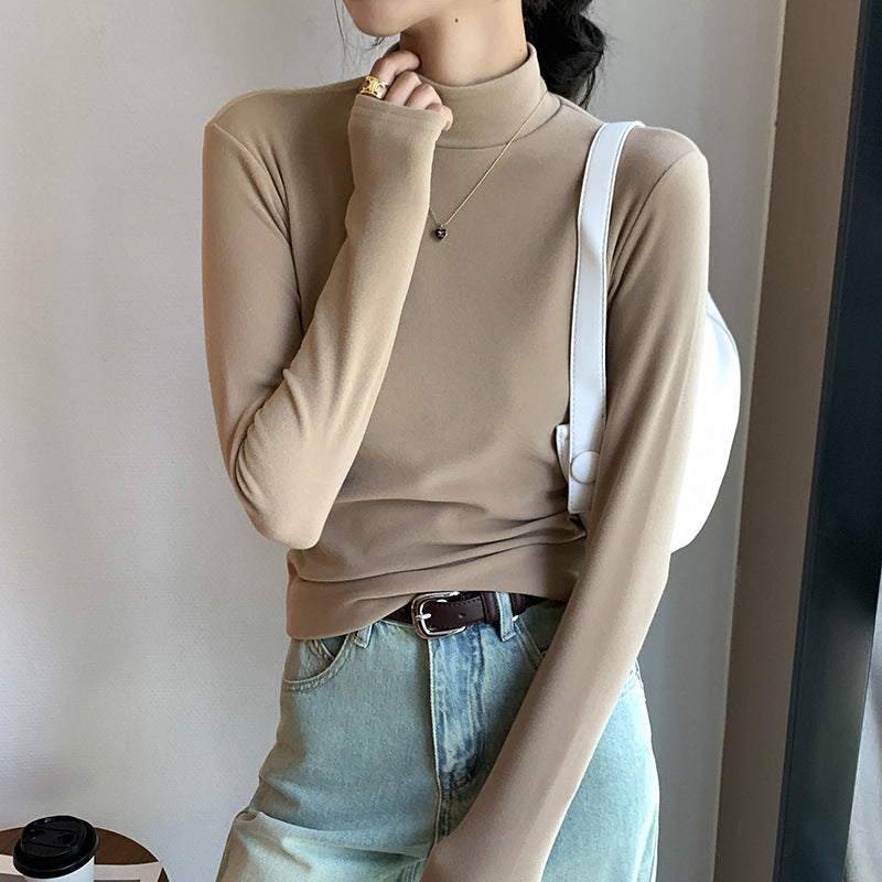 Damen Langarmshirt mit hohem Kragen Drune 1787619958