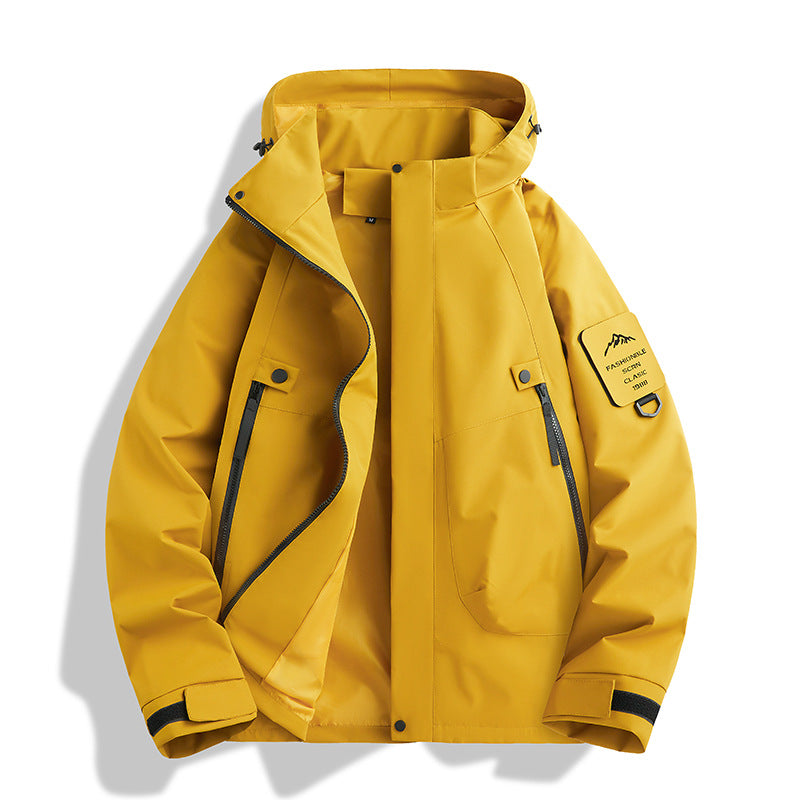 Herren Funktionsjacke mit verstellbarer Kapuze
