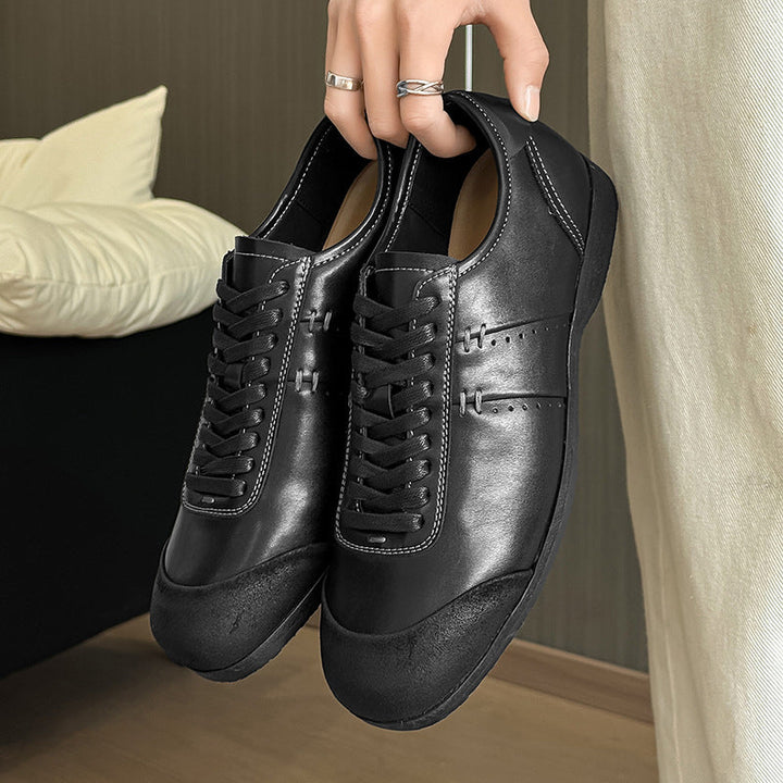 Damen Elegante Leder Schnürschuhe Drune