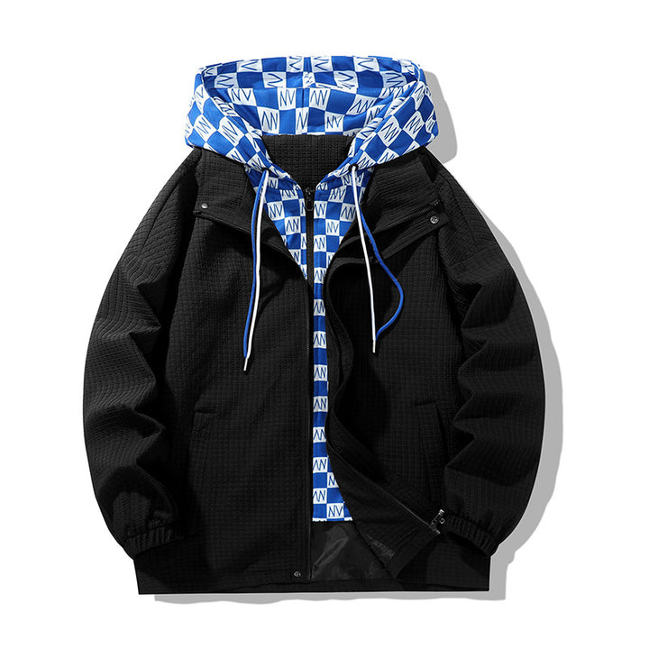 Herren Modische Übergangsjacke mit vielseitigem Kapuzendesign Drune