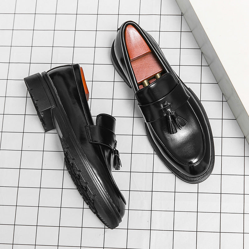 Damen elegante Loafers mit Quasten und hochwertigem Leder Drune