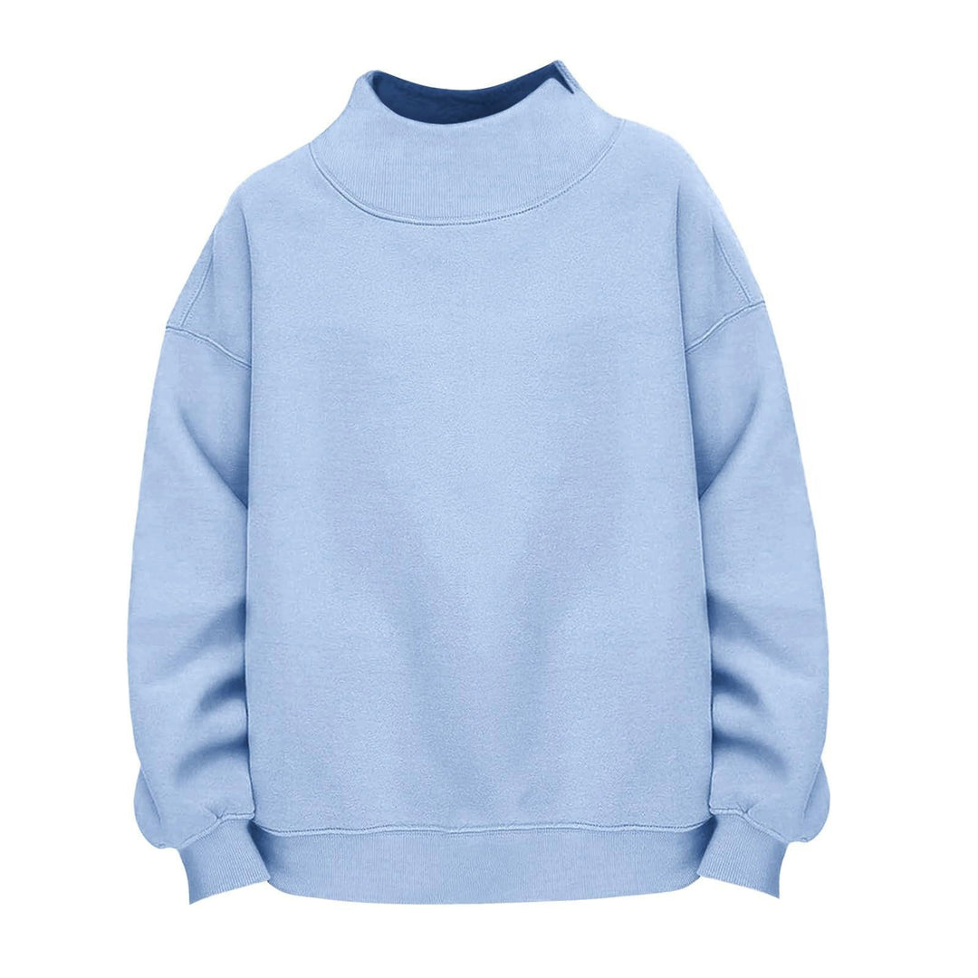 Damen Lässiges Funnel-Neck Sweatshirt im Oversize‑Schnitt mit überschnittener Schulter Drune