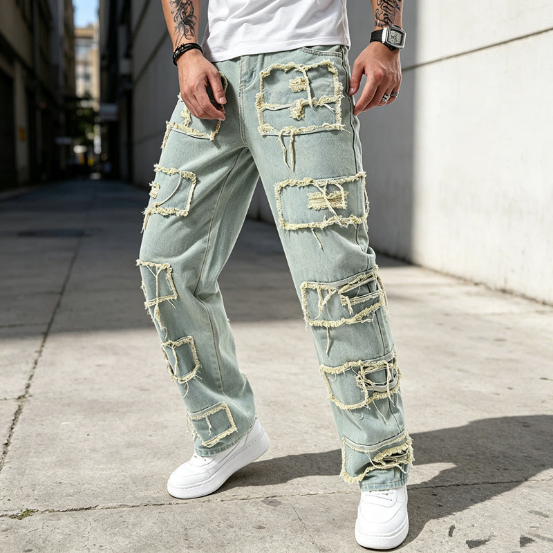 Herren Modische und lässige Jeanshose Drune