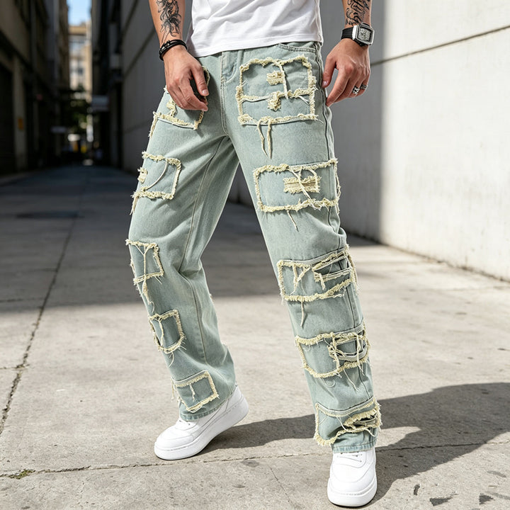 Herren Modische und lässige Jeanshose Drune
