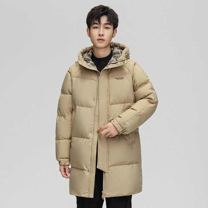Herren Lange Daunenjacke Drune