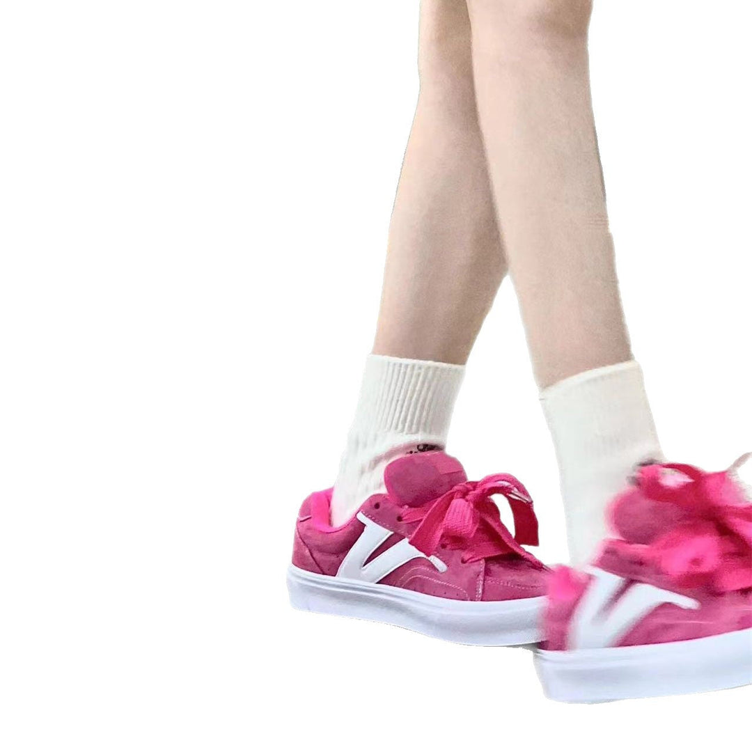 Damen Sneakers mit dekorativen Schleifen und komfortabler Sohle Drune