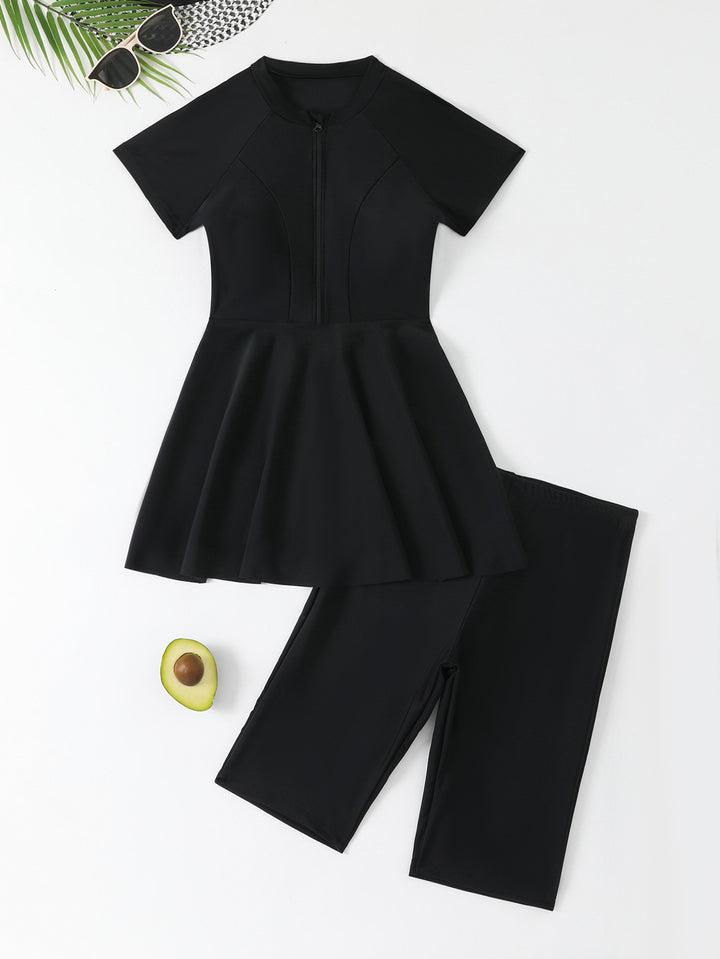 Damen Schwimmkleid mit Hosen Drune