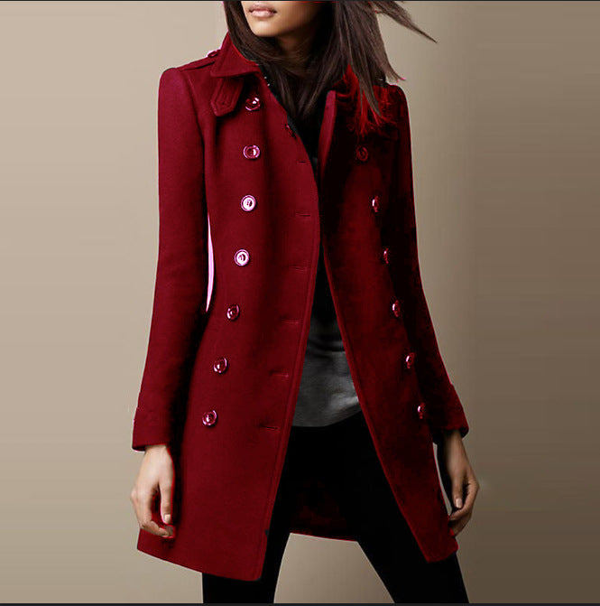 Damen Elegante und stilvolle Wollschnittejacke Drune