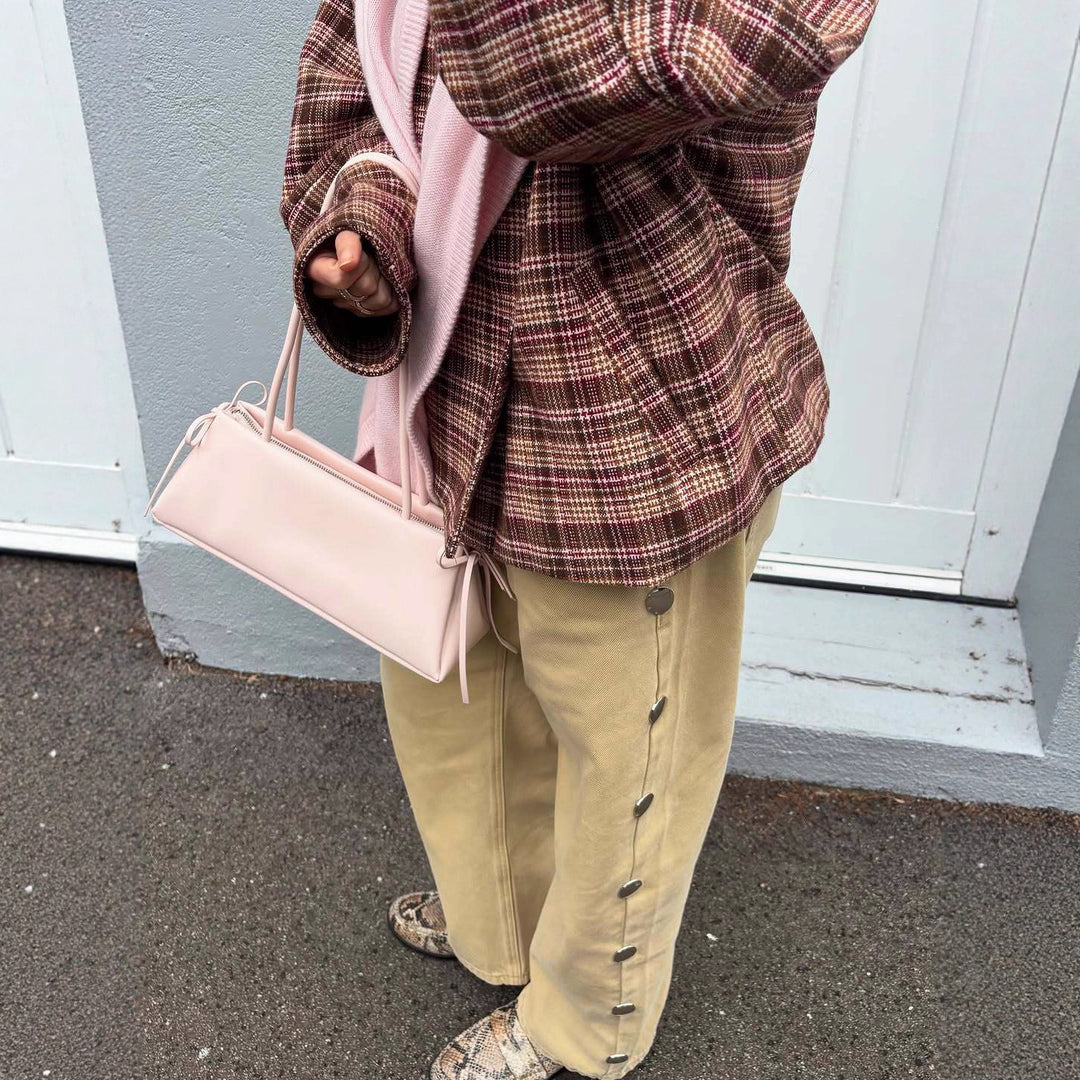 Damen Modische Karojacke im angesagten Oversized-Schnitt Drune