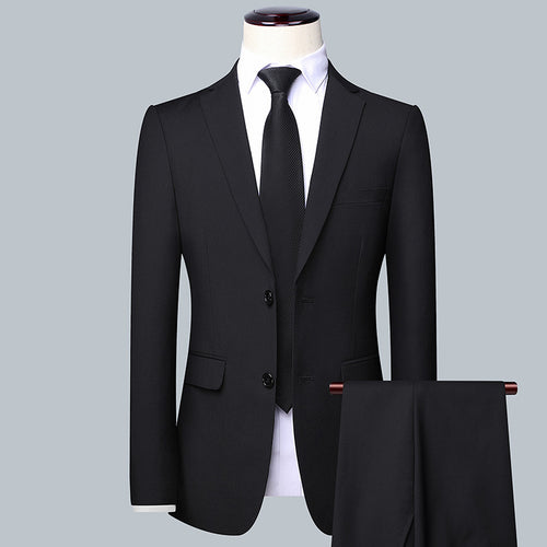 Herren Maßgeschneidertes Slim‑Fit Sakko mit schmalem Revers und Brustpaspeltasche Drune