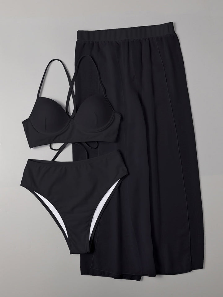 Damen Bikiniset mit elegantem Wickelrock Drune