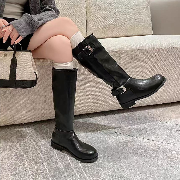 Damen Elegante und komfortable Stiefel Drune