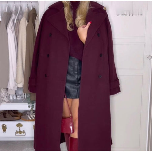 Damen eleganter und modischer Trenchcoat Drune