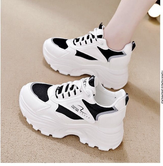 Damen High-Top Sneakers mit trendigem Chunky-Design und atmungsaktiver Obermaterialkombination Drune