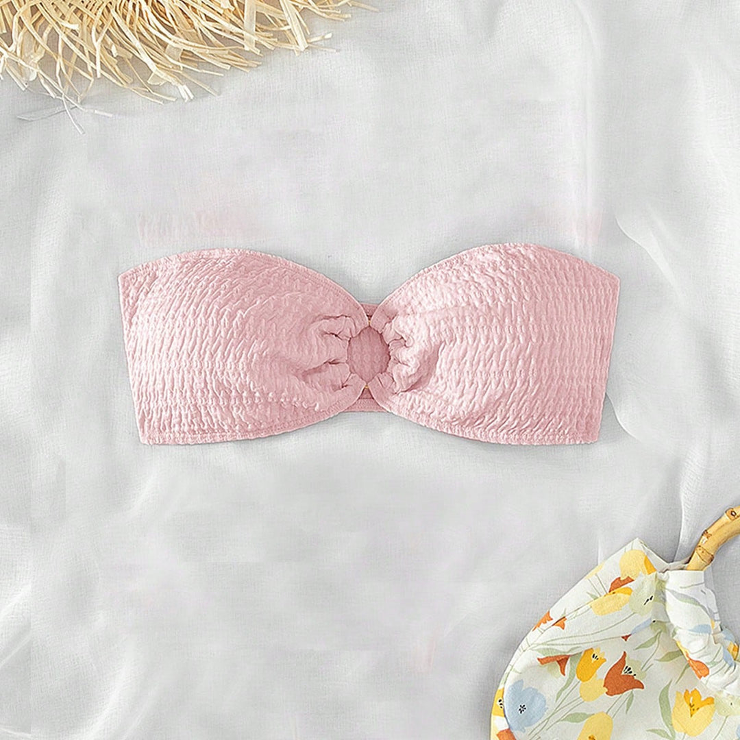 Damen Bandeau-Bikinioberteil mit strukturierter Oberfläche Drune