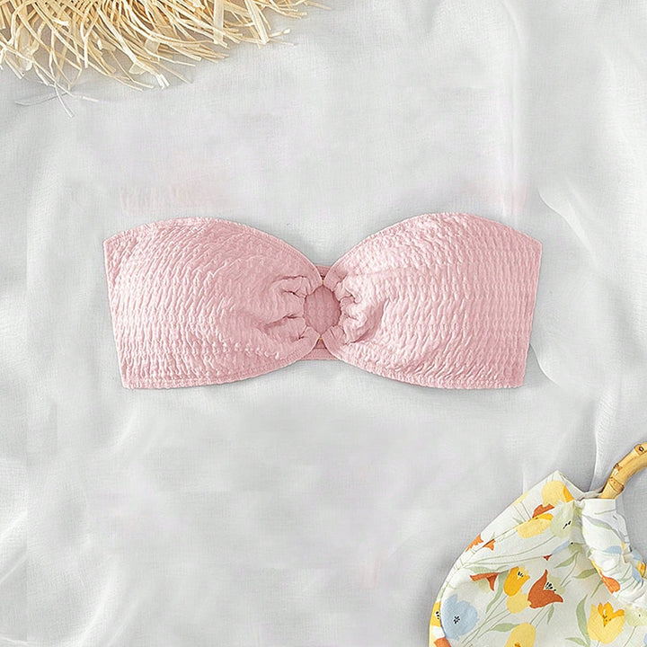 Damen Bandeau-Bikinioberteil mit strukturierter Oberfläche Drune