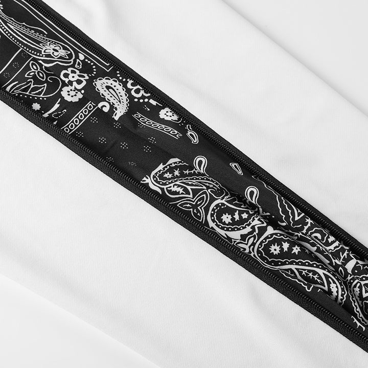 Herren Locker geschnittene Streetstyle Jogginghose mit Bandana‑Seiteneinsatz und elastischem Saum Drune