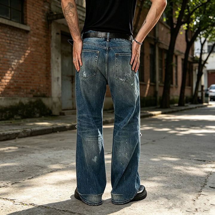 Herren Weite, Ripped Jeans Drune