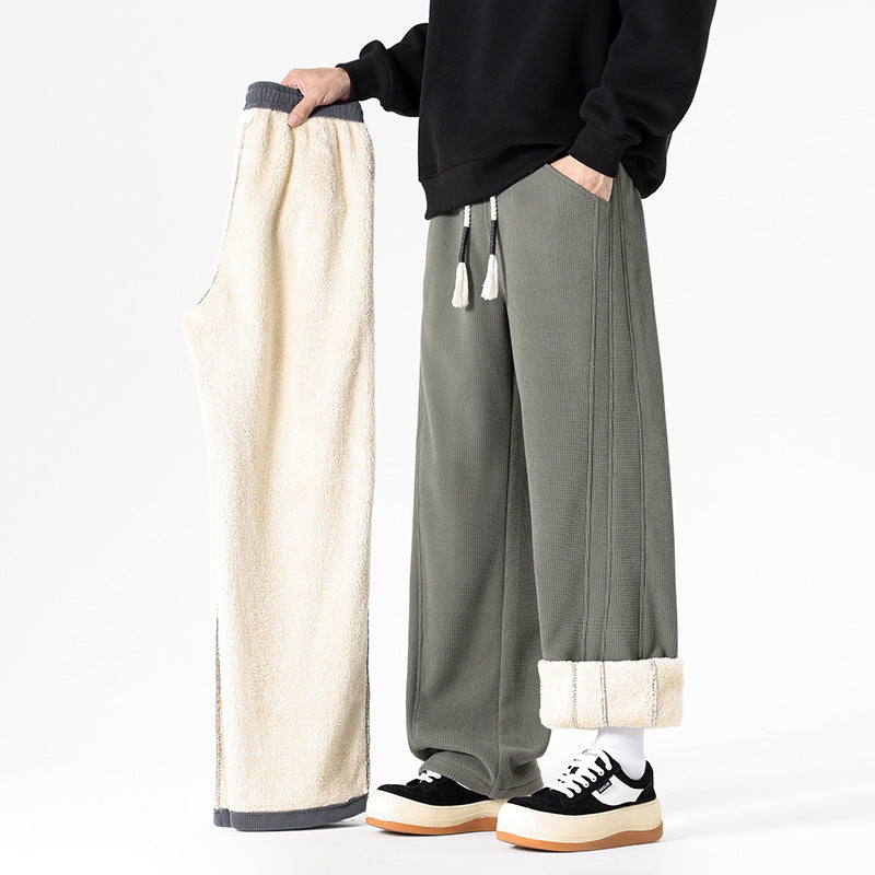 Herren Bequeme Fleece-Hose mit abnehmbaren Beinpartien