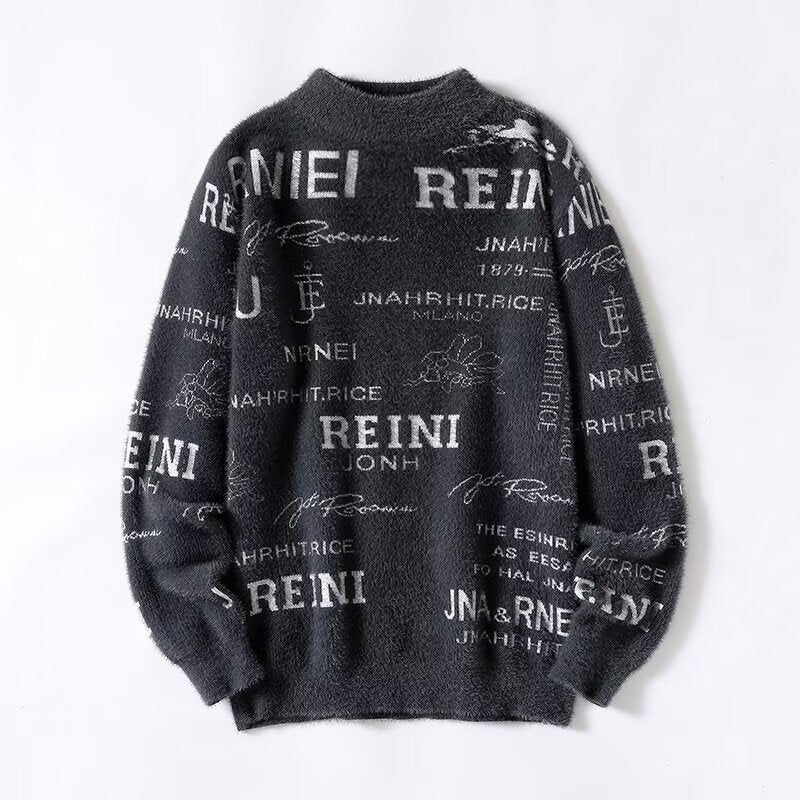 Damen Kuscheliger Oversized Pullover mit hohem Kragen Drune