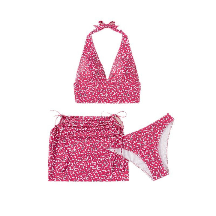 Damen Bikini-Set mit floralem Halterneck-Design Drune