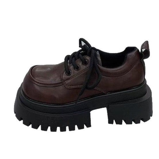 Damen Chunky Schnürschuhe mit rutschfester Sohle und modischem Design Drune