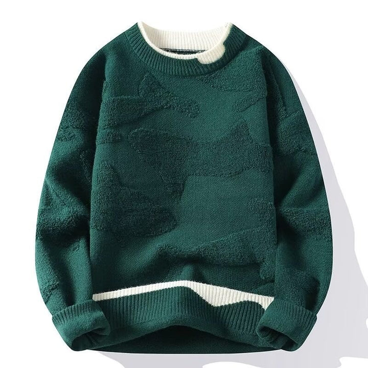 Damen Sportlicher Grobstrickpullover Drune