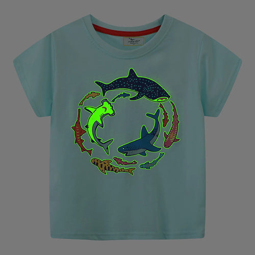 Kinder T-Shirt mit maritimen Haifischmotiven Drune