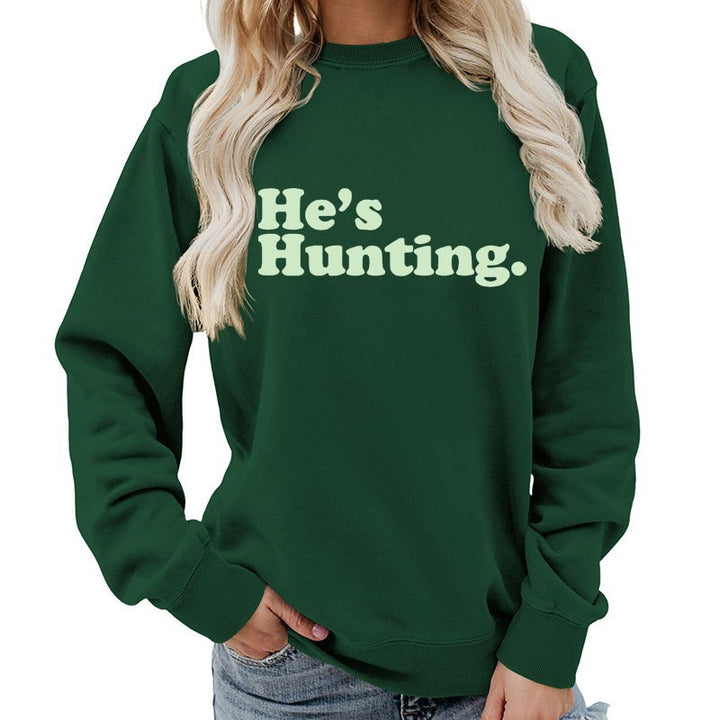 Damen Sweatshirt mit modernem Schriftzug und lässigem Schnitt Drune