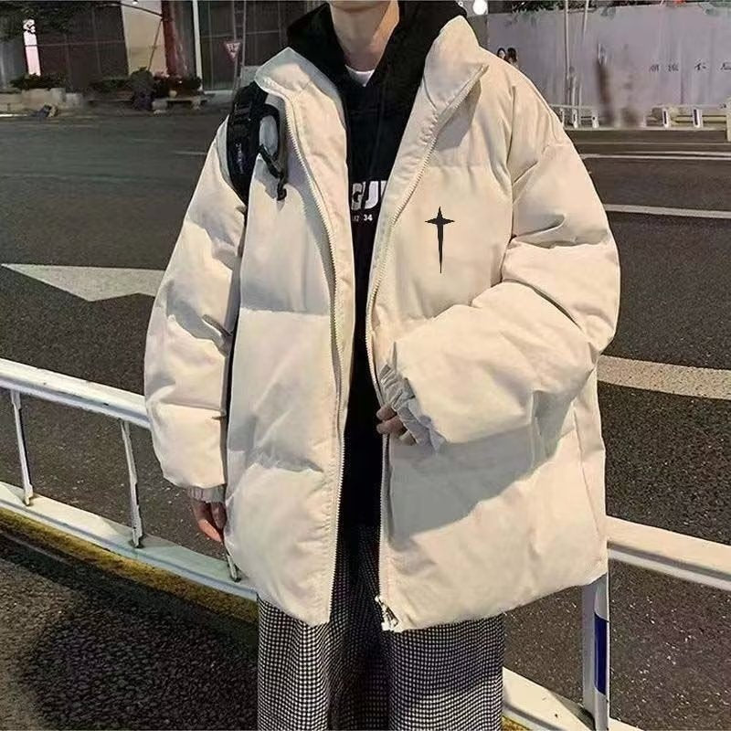 Herren gesteppte Winterjacke aus hochwertigem, wärmeisolierendem Material mit hohem Kragen und praktischen Taschen Drune