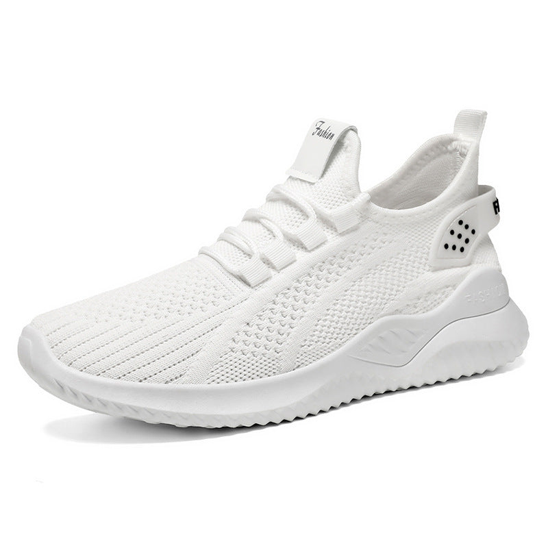 Damen nan gestrickter Sockensneaker mit Fersenstabilisator, reaktiver Leicht-EVA-Zwischensohle und elastischer Schnellzug-Schnürung Drune
