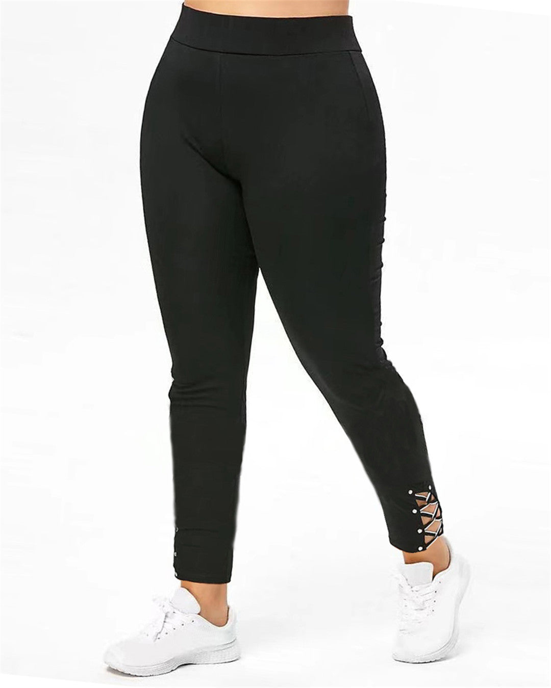 Damen Sportleggings mit eleganten Schnürdetails Drune