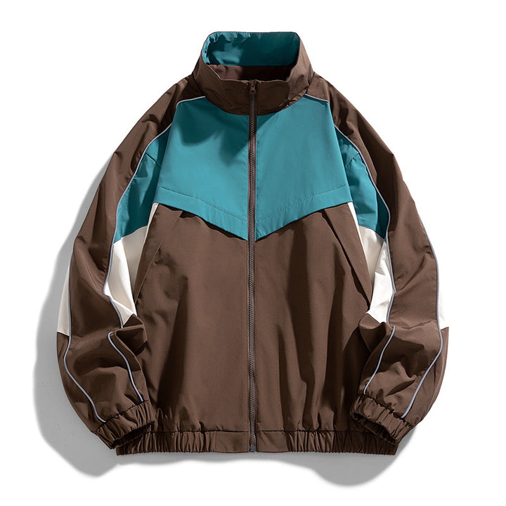 Herren Leichte Sportjacke mit hohem Kragen Drune