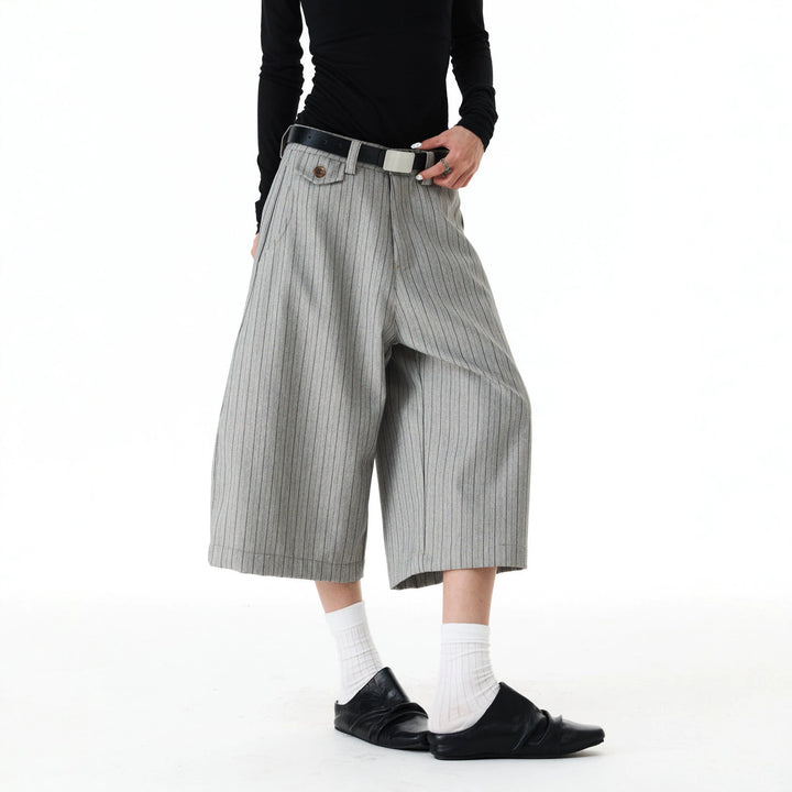 Damen Weitgeschnittene Streifenhose Drune