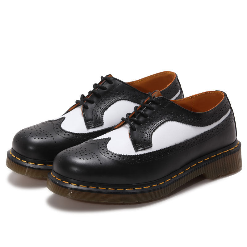 Herren klassische Brogue Derby Schnürschuhe mit gepolsterter Luftsohle Drune