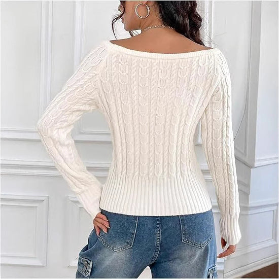 Damen Strickpullover Drune
