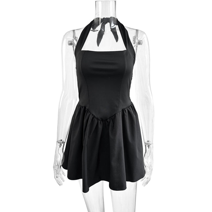 Damen Hochgeschlossenes Minikleid mit voluminösem Rock Drune