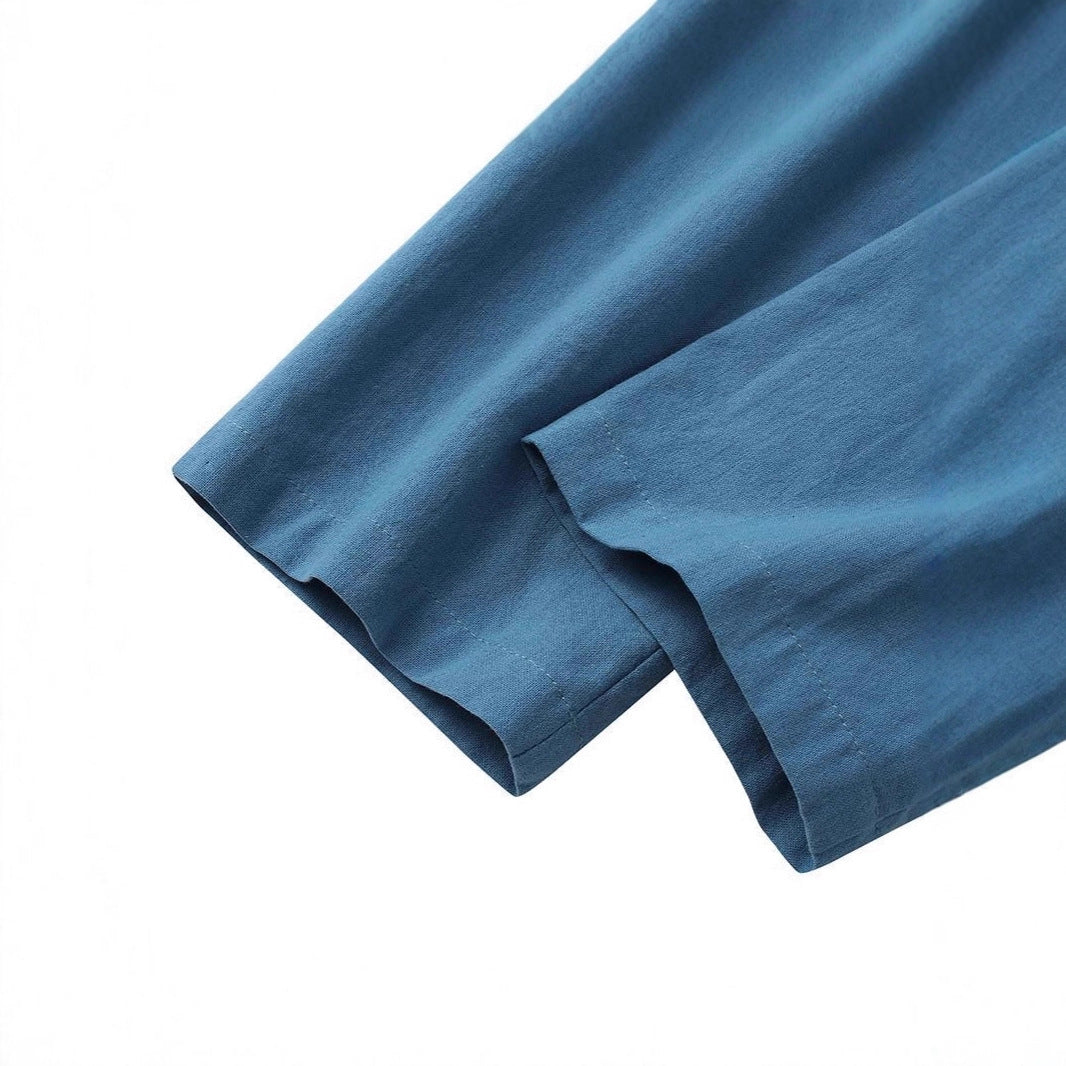 Damen Leichter Leinenblazer mit lockerer Passform und aufgesetzten Taschen Drune