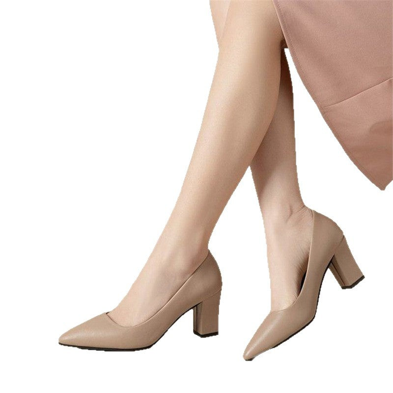 Damen klassische Blockabsatz Pumps Drune
